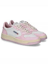 Women's Medalist Bi-Color Low-Top Sneakers White Pink - AUTRY - BALAAN 2