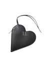 Heart-Shaped Leather Pouch Bag Black - JIL SANDER - BALAAN 2