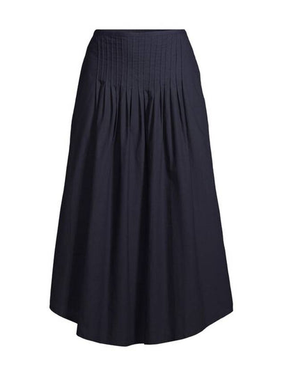 Olympia Midi Pleated Skirt Navy - A.P.C. - BALAAN 2