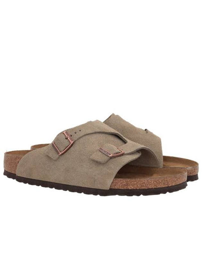 Zurich Suede Slippers Taupe - BIRKENSTOCK - BALAAN 2