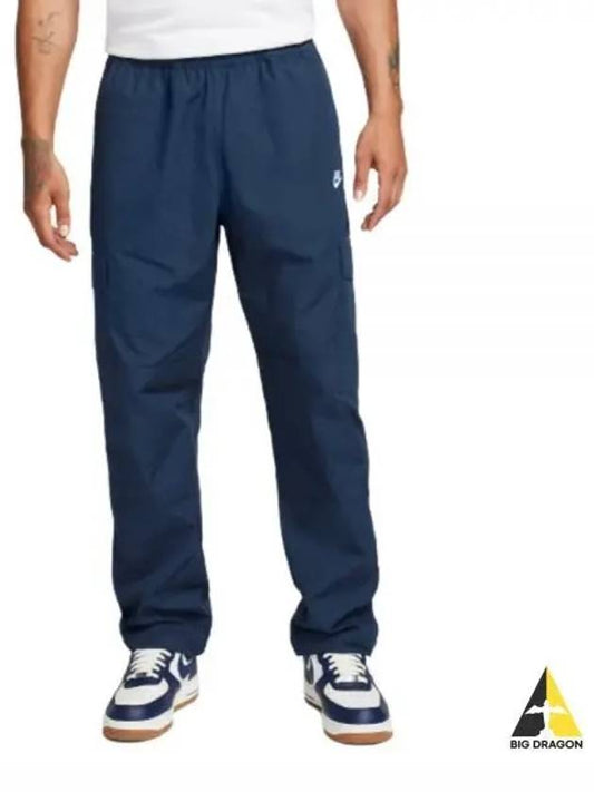 Club Men's Cargo Woven Track Pants Blue - NIKE - BALAAN 2