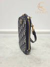 Used luxury goods Lewis It Navy Oblique Montaine 30 Phone Holder Chain Bag - DIOR - BALAAN 2