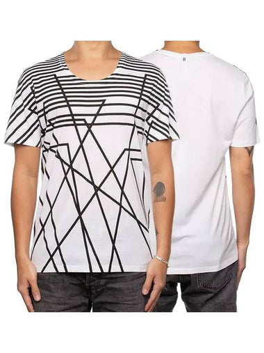 Zigzag pattern short sleeve t-shirt BJE61 - NEIL BARRETT - BALAAN 1