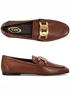 Kate Metal Logo Leather Loafers Brown - TOD'S - BALAAN 2