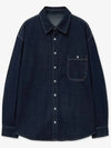 Overfit washed denim shirt dark indigo - BLONDNINE - BALAAN 7