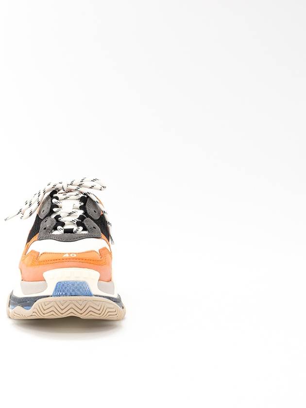 Triple S Low-Top Sneakers Blue Orange - BALENCIAGA - BALAAN 4