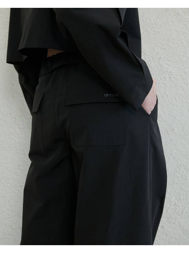 DOUBLE PLEATED WIDE PANTS_BLACK - UNMUTE - BALAAN 4