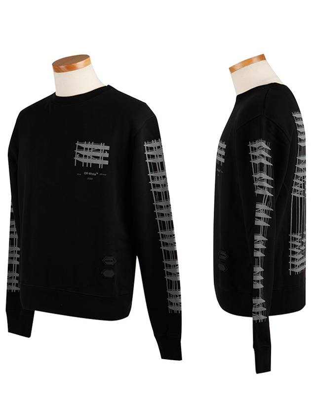 Diag Industrial Arrow Sweatshirt Black - OFF WHITE - BALAAN 4