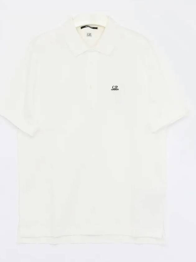 1020 Jersey Polo Shirt White - CP COMPANY - BALAAN 4