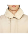 Shearling Collar Bomber Jacket Beige - ACNE STUDIOS - BALAAN 8