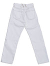 Women's Non-fade Denim Pants White - MOTH - BALAAN 4