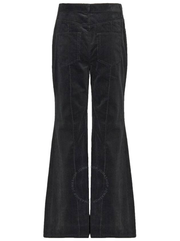 Polo Ralph Lauren Black Pintucked Corduroy Flared Trousers, Size 2R - POLO RALPH LAUREN - BALAAN 2