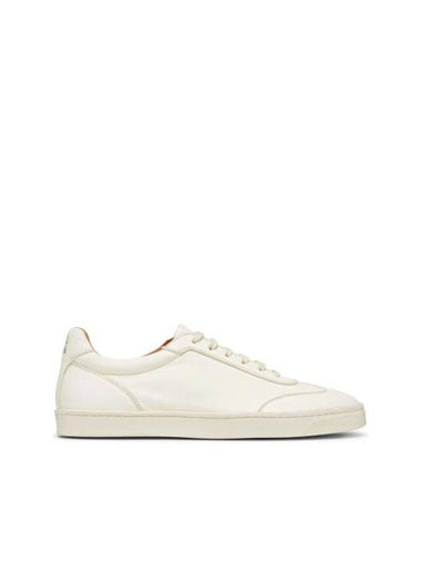 Deerskin Trainers Latex Sole Low Top Sneakers White - BRUNELLO CUCINELLI - BALAAN 1