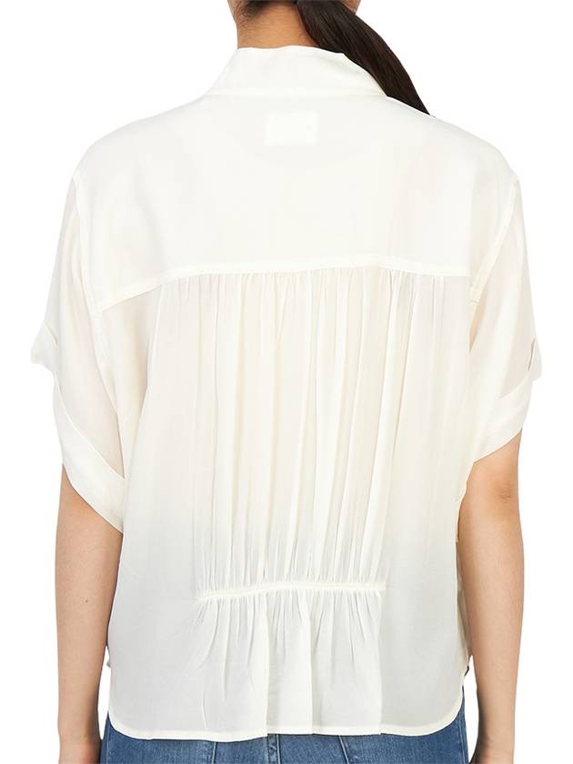 Azalea Short Sleeve Blouse Ecru - ISABEL MARANT - BALAAN 5