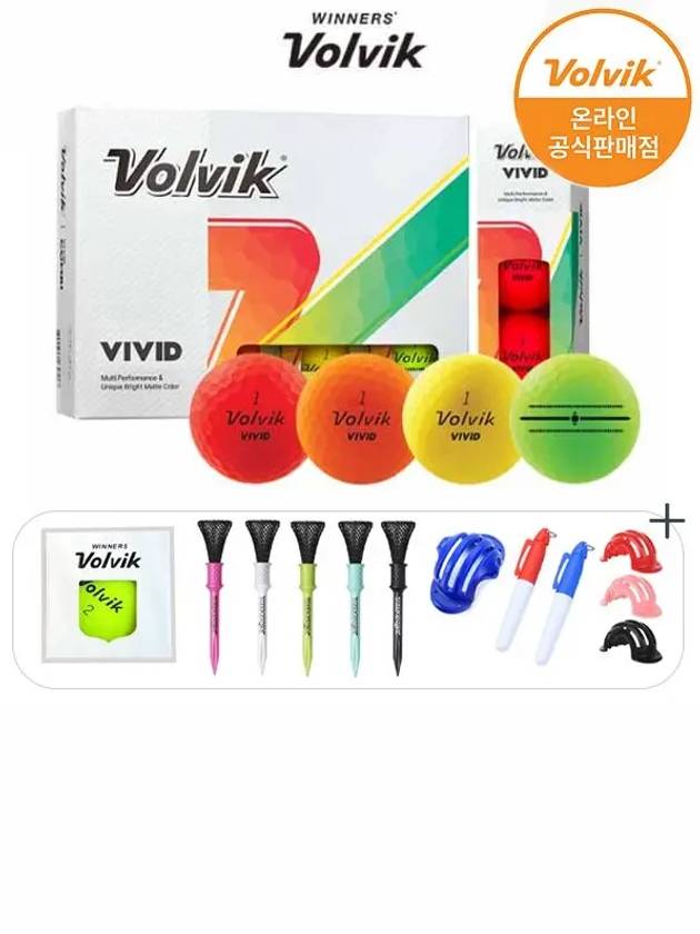 23 New Vivid 3L FOCUS golf ball 12 balls 3 pieces - VOLVIK - BALAAN 1