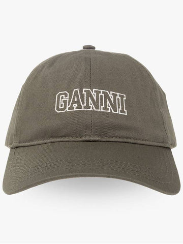 Ganni Baseball Cap, Women's, Green - GANNI - BALAAN 1