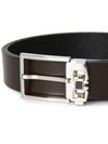 Gancini Leather Belt Brown - SALVATORE FERRAGAMO - BALAAN 7