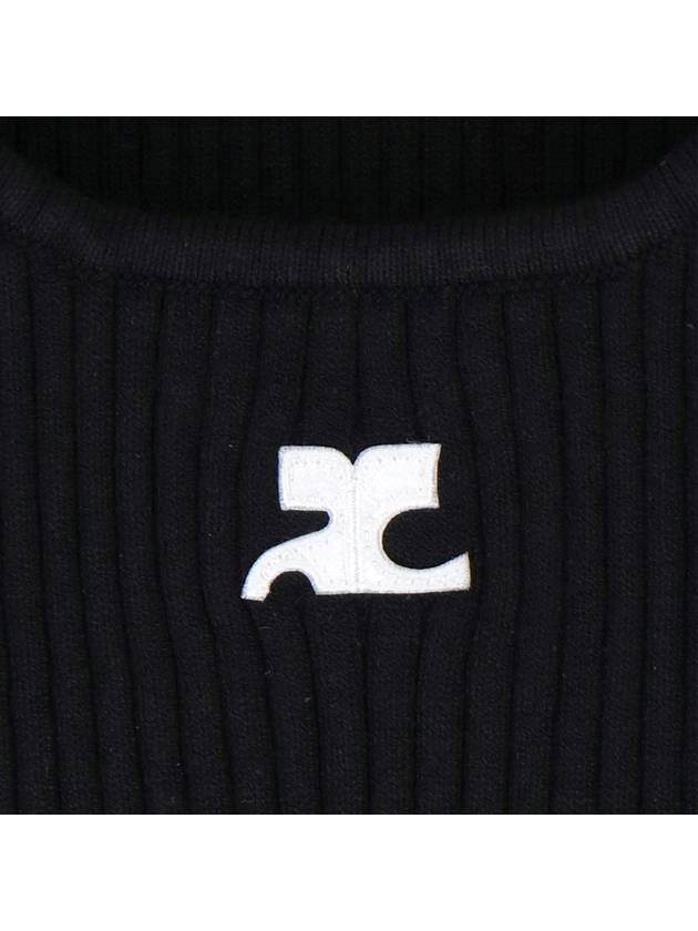 Logo Knit Sleeveless Black - COURREGES - BALAAN 6