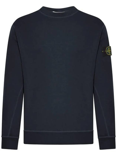 Malfilé Fleece Old Effect Sweatshirt Navy - STONE ISLAND - BALAAN 2