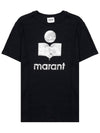 Zwell Logo Print Short Sleeve T-Shirt Black - ISABEL MARANT - BALAAN 10