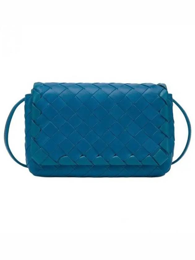 Mini Intrecciato Cross Bag Blue - BOTTEGA VENETA - BALAAN 2