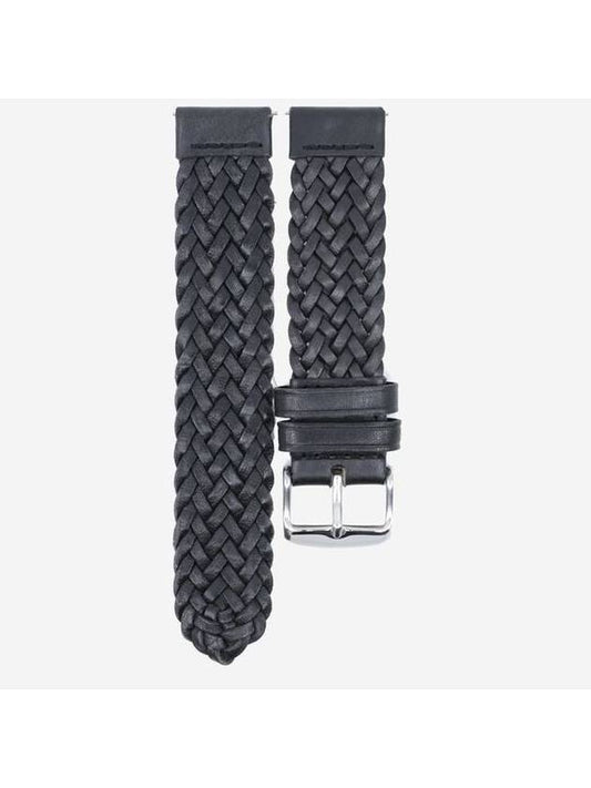 Intrecciato Leather Strap Band Black - MINOC - BALAAN 1