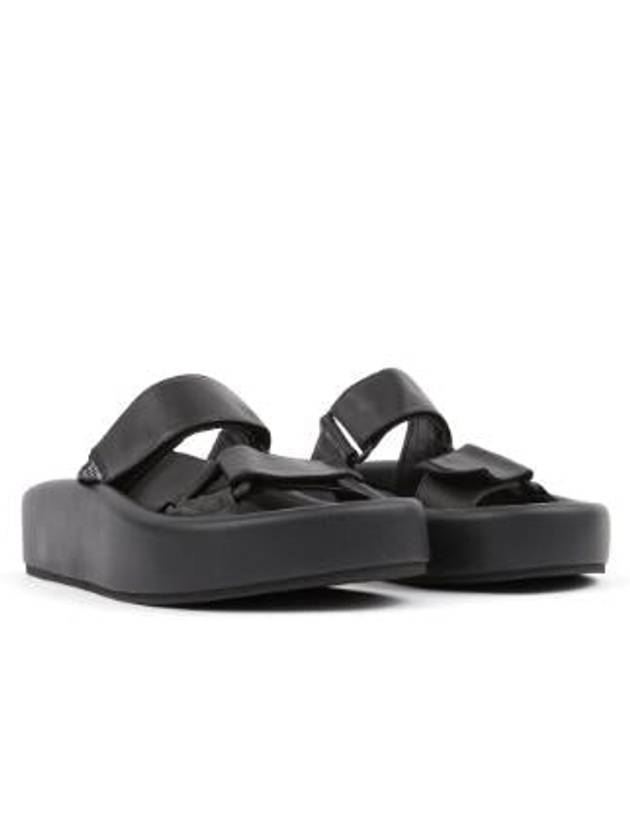 Webbing Slip-on Platform Sandals Black - MAISON MARGIELA - BALAAN 4