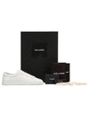 Men's Andy Leather Low Top Sneakers White - SAINT LAURENT - BALAAN 5