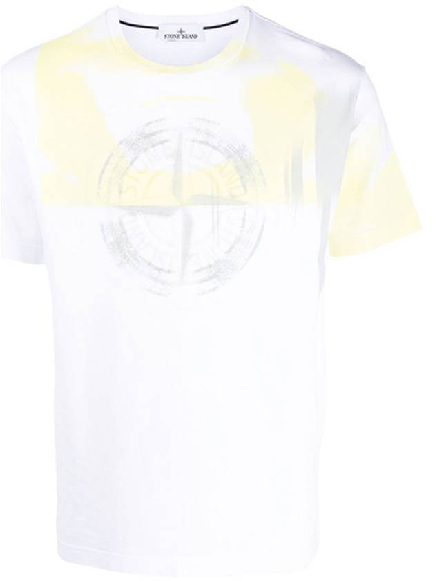 Circlet Logo Printing Short Sleeve T-Shirt White - STONE ISLAND - BALAAN 2