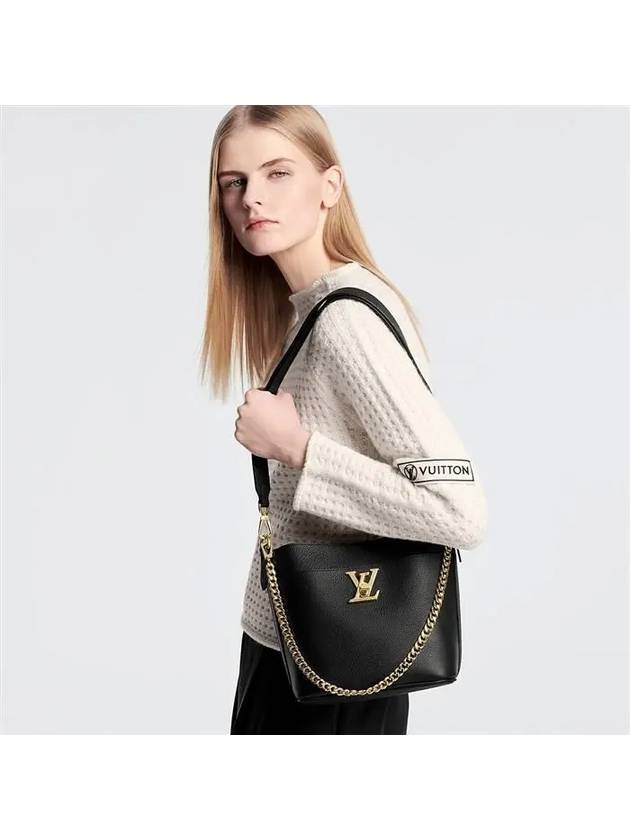 Lock And Walk Shoulder Bag Black - LOUIS VUITTON - BALAAN 8