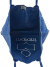 Yenky Embroidered Logo Large Shopper Tote Bag Blue - ISABEL MARANT - BALAAN 10