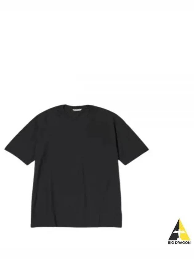 24 SEAMLESS CREW NECK TEE BLACK A00T01ST short sleeve t shirt - AURALEE - BALAAN 1