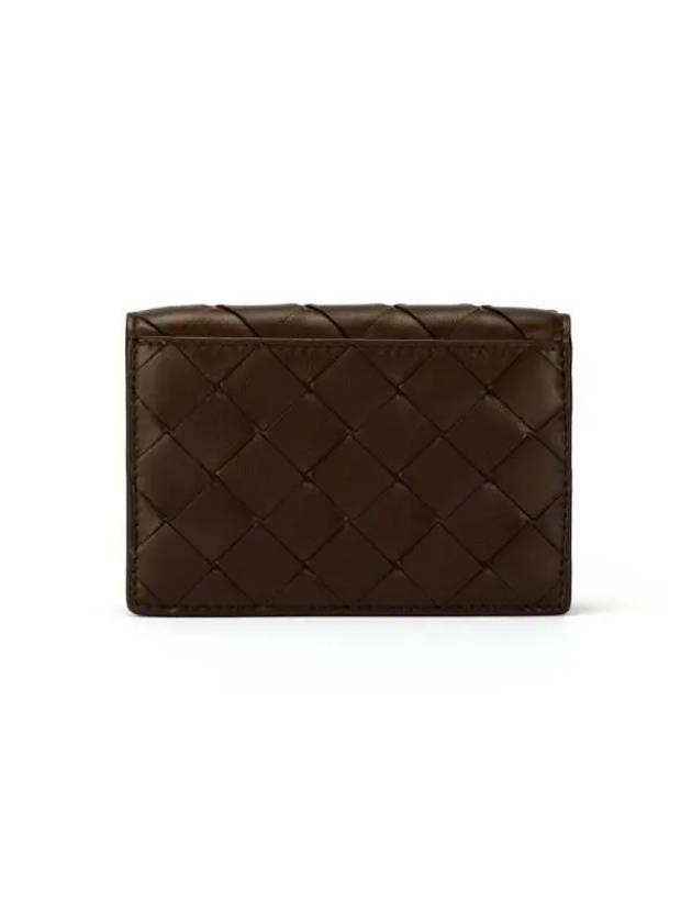 Intrecciato Leather Card Wallet Brown - BOTTEGA VENETA - BALAAN 5