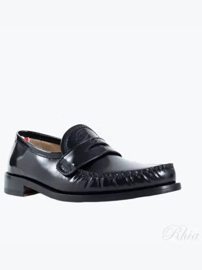 Pleated Leather Penny Loafers Black - THOM BROWNE - BALAAN 2