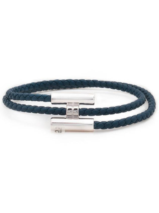 Tunis Tresse Bracelet Navy - HERMES - BALAAN 1