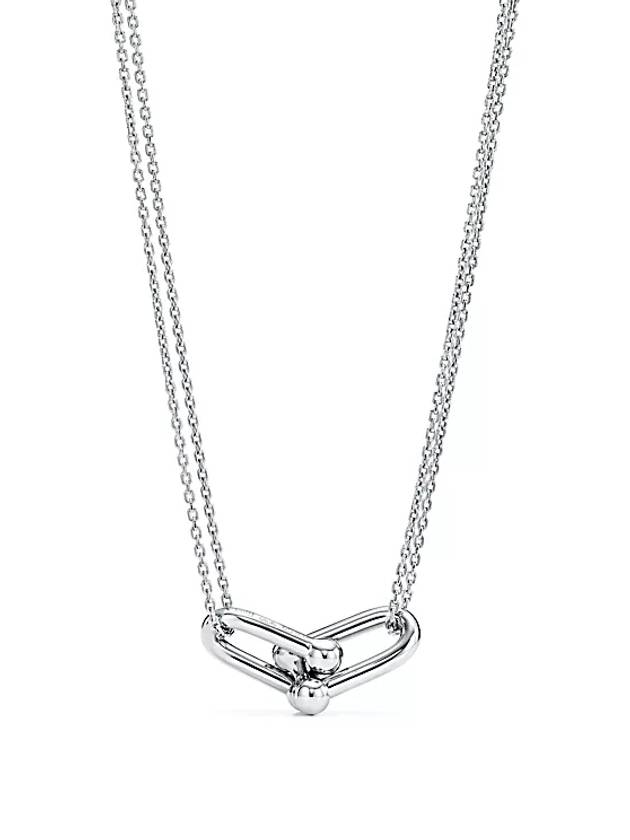 Tiffany Hardware Large Double Link Pendant Sterling Silver 63104345 - TIFFANY & CO. - BALAAN 4