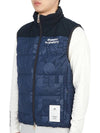 Logo Down Vest Navy - HORN GARMENT - BALAAN 4