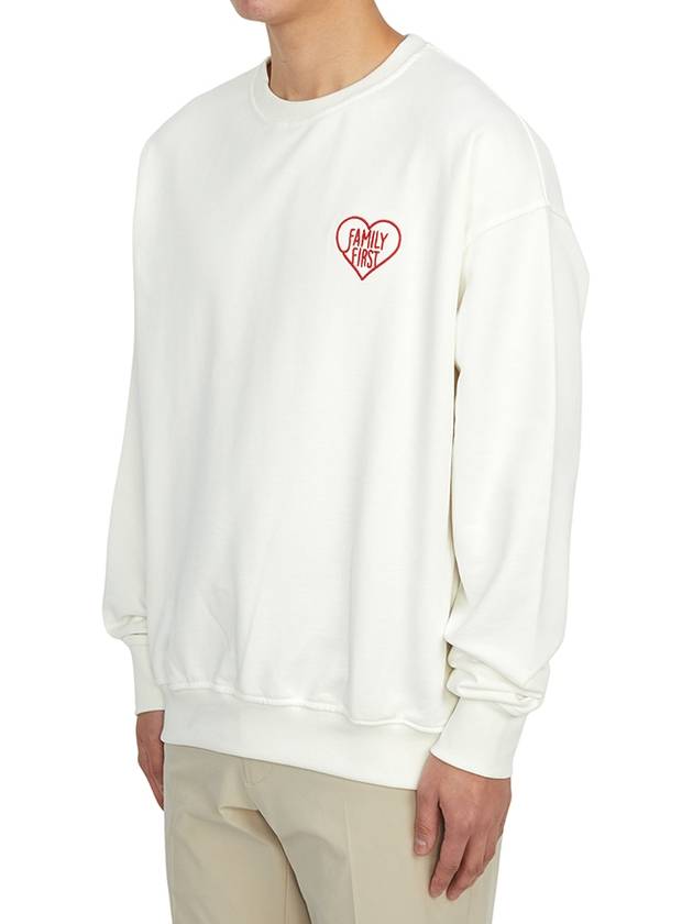 Heart Sweatshirt White - FAMILY FIRST - BALAAN 3