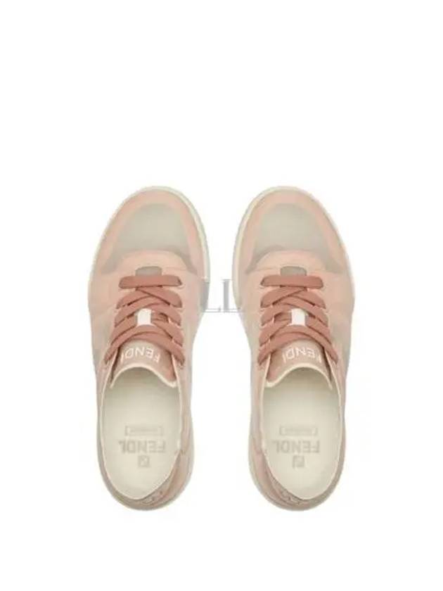 Match Mesh Low Top Sneakers Light Pink - FENDI - BALAAN 2