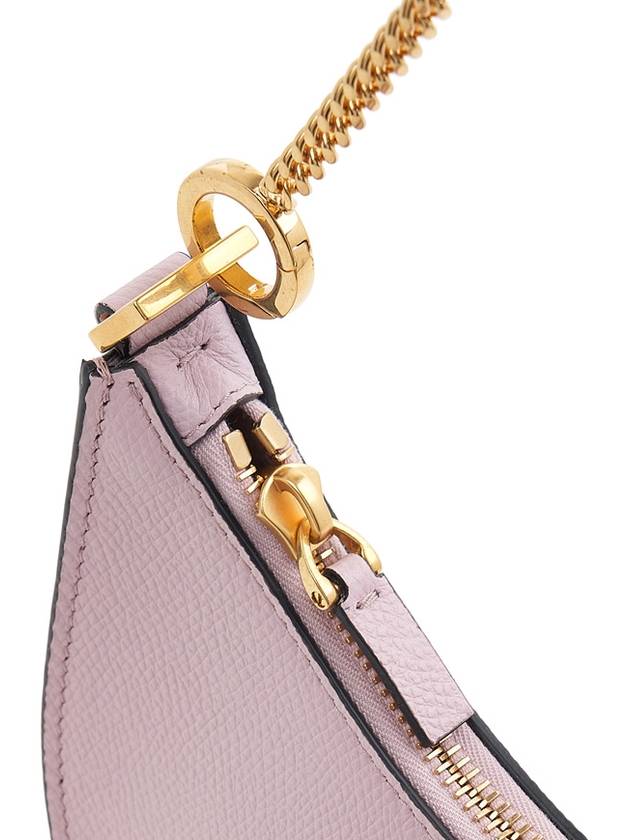 V Logo Classic Leather Chain Shoulder Bag Pink - VALENTINO - BALAAN 9