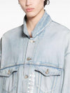 Oversized Denim Jacket Light Blue - BALENCIAGA - BALAAN 7