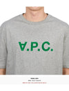 Logo Print Crew Neck Short Sleeve T-Shirt Grey - A.P.C. - BALAAN 8