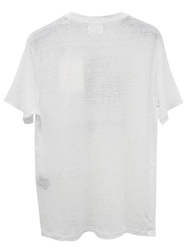 Zewel Print Cotton Short Sleeve T-Shirt White - ISABEL MARANT ETOILE - BALAAN 4