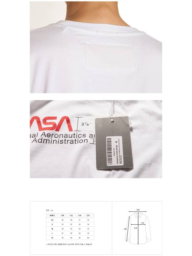 Nasa Manual Regular Fit Short Sleeve T-Shirt White - HERON PRESTON - BALAAN 4