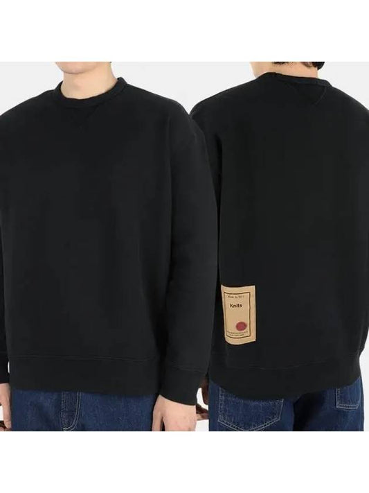 Garment Dyed Cotton Jersey Sweatshirt Black - TEN C - BALAAN 2