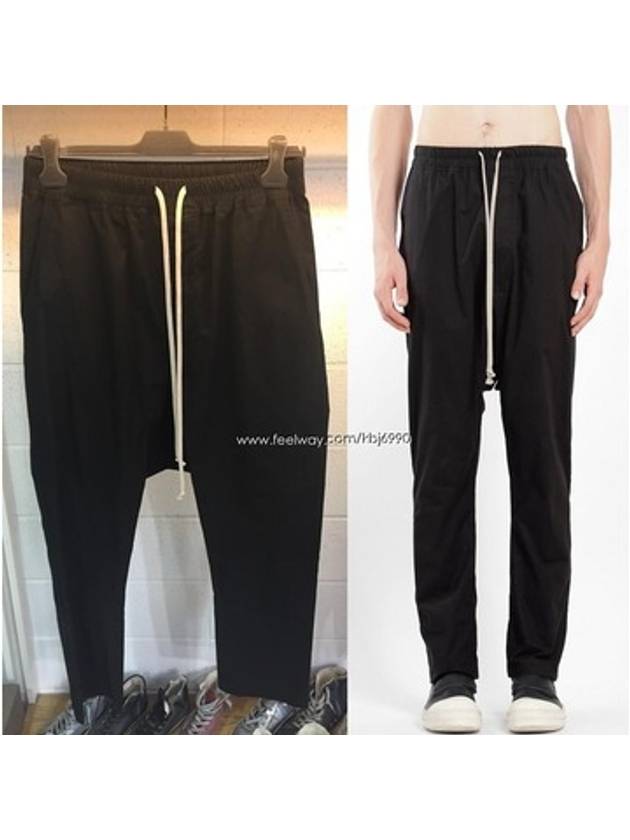 Men's Cotton Baggy Pants Black - RICK OWENS - BALAAN.