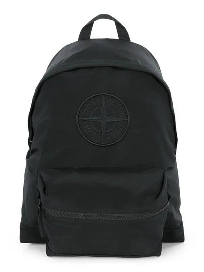 Compass Logo Nylon Backpack Black - STONE ISLAND - BALAAN 2