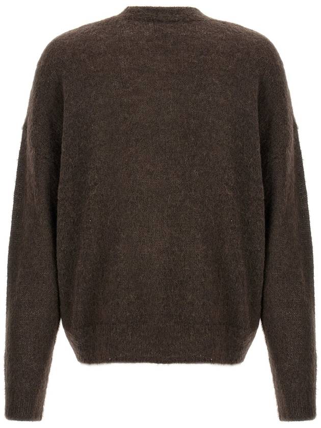 Drany Logo Mohair Knit Top Brown - ISABEL MARANT - BALAAN 3