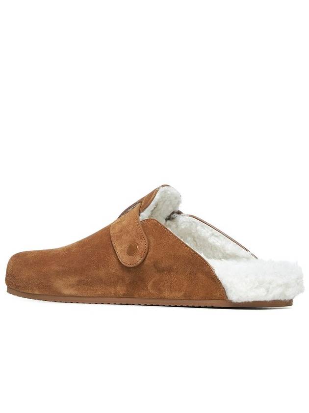 Sunday Shearling Mules Beige - BALENCIAGA - BALAAN 4