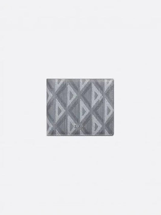 CD Diamond Canvas Half Wallet Grey - DIOR - BALAAN 2